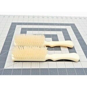 Stanley Lady Catherine Ivory Hairbrushs All Nylon 5 Row 8.25 Inch Rounded VTG